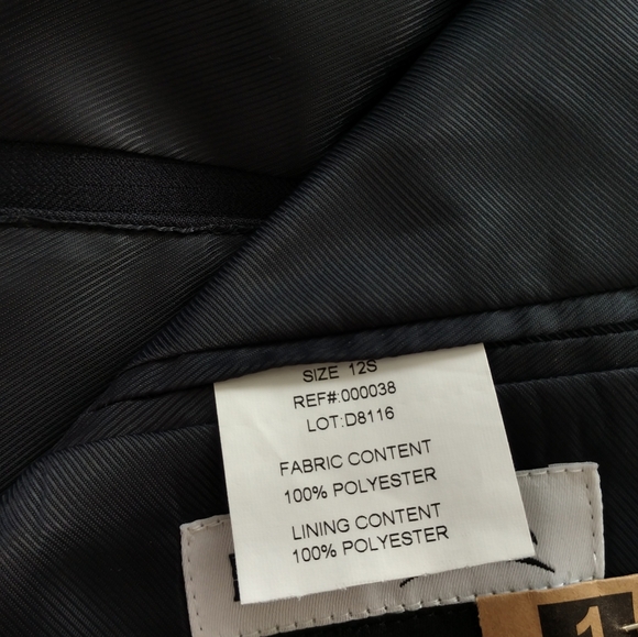 R.J. Classics Equestrian Show Jacket/Coat Navy Blue Herringbone - Picture 7 of 8